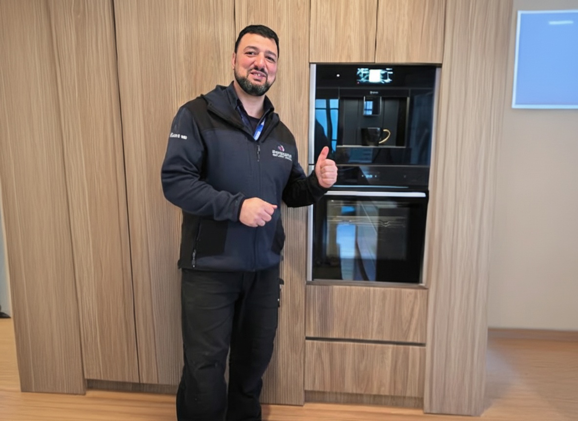 Technician with tools