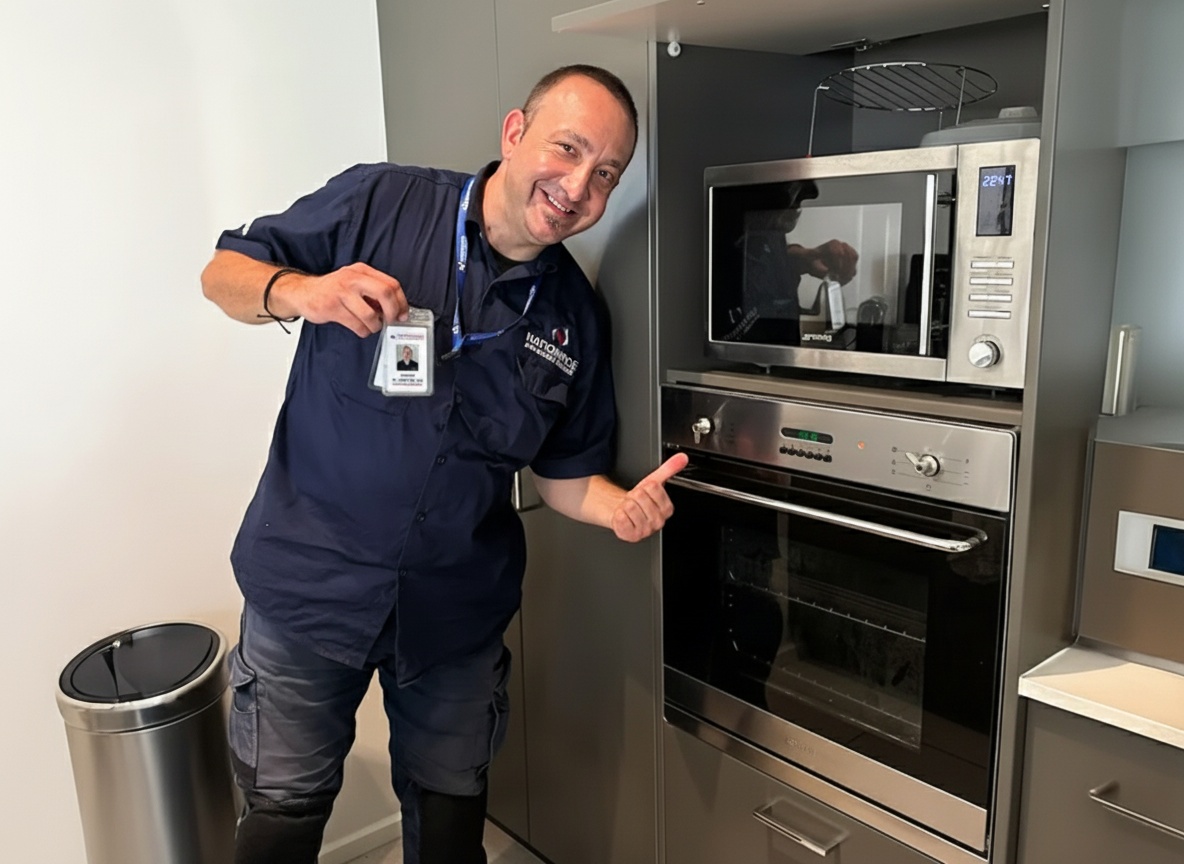 Technician with tools