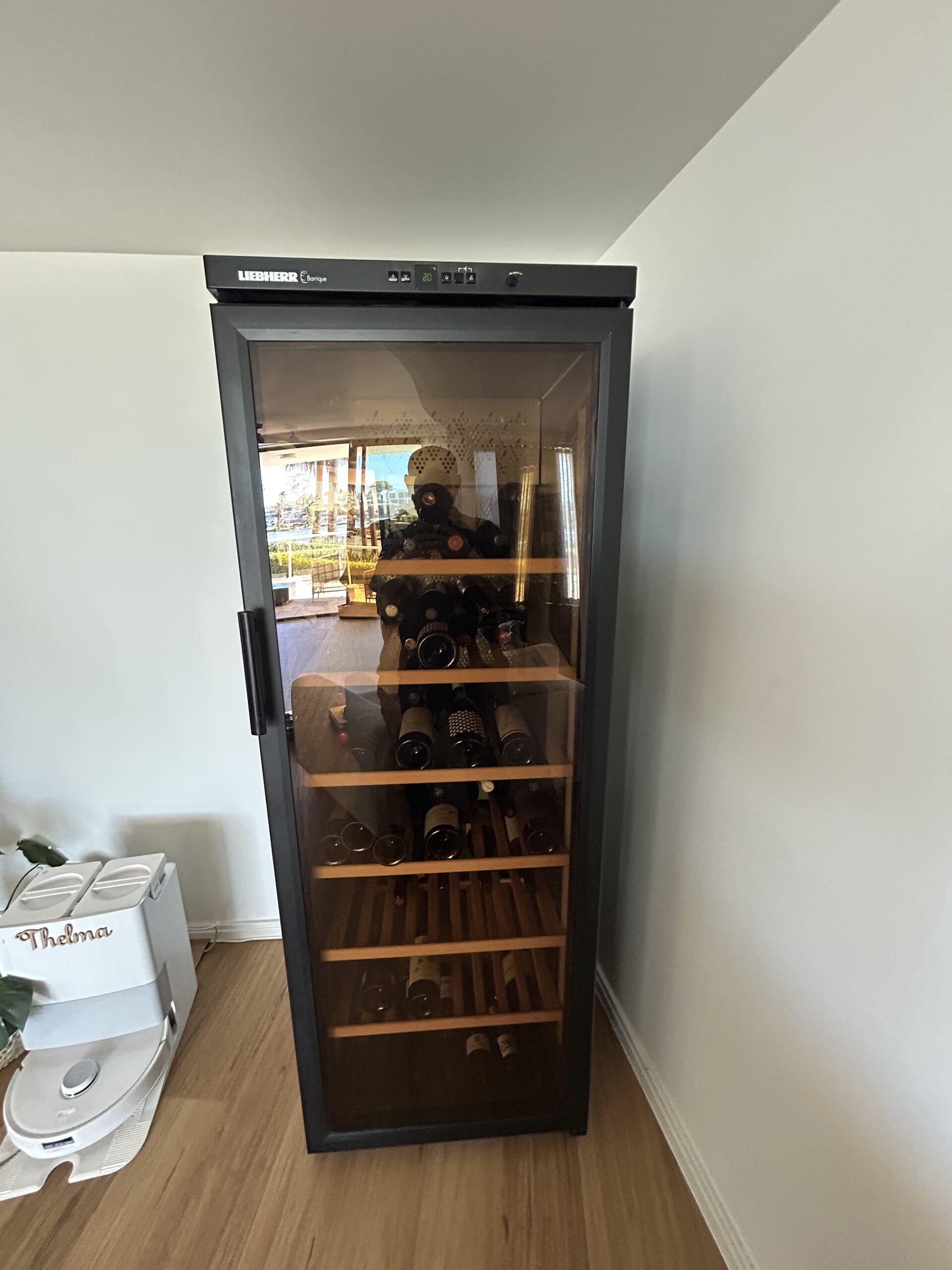 Technician repairing an appliance