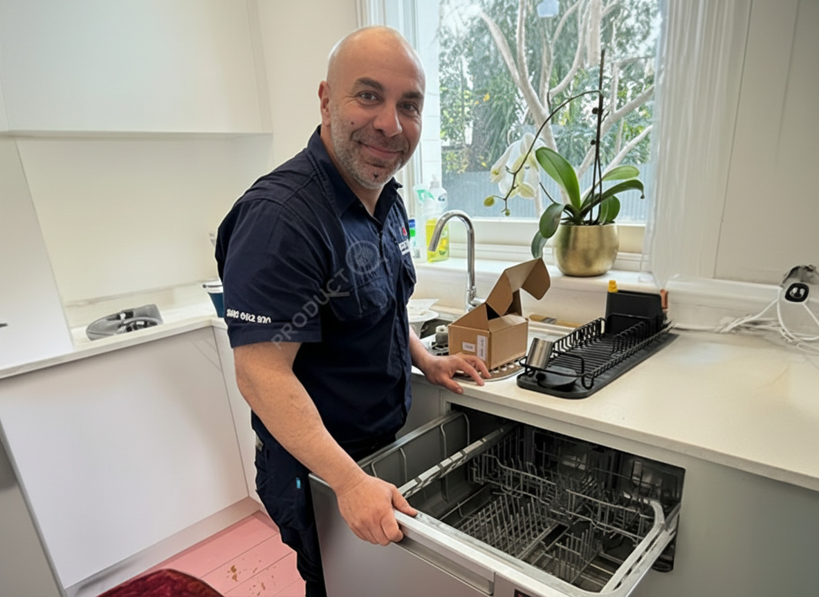 Technician with tools