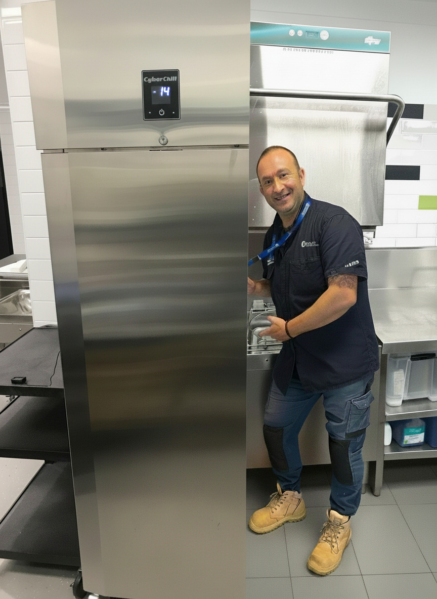 Technician with tools