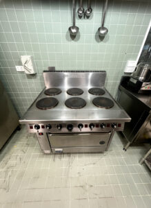 Technician repairing an appliance