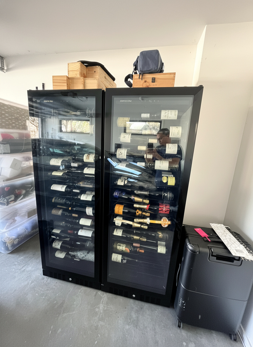 Technician repairing an appliance