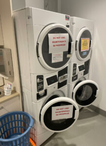 Technician repairing an appliance