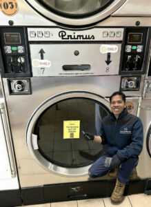 Technician with tools