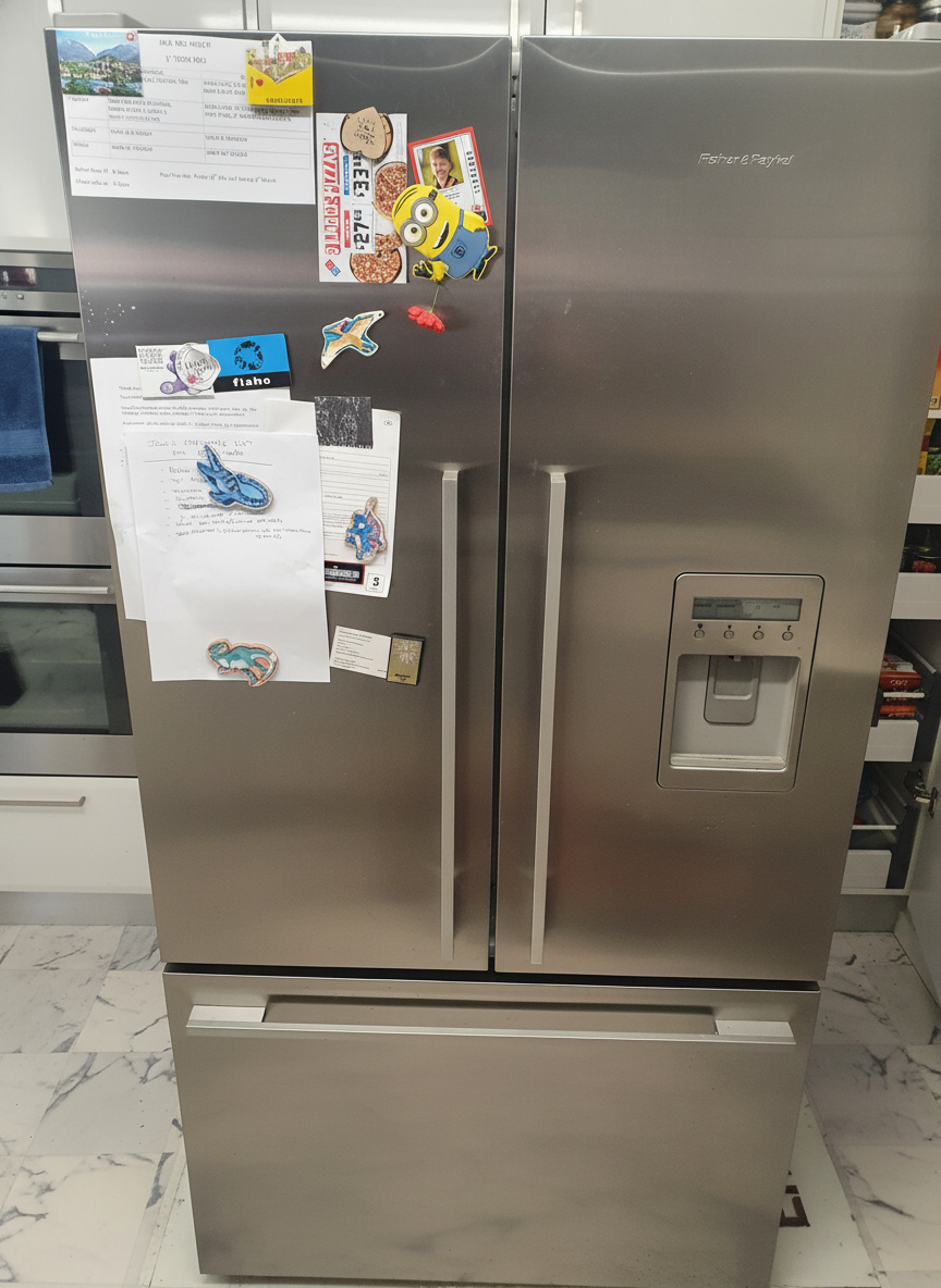 Technician repairing an appliance