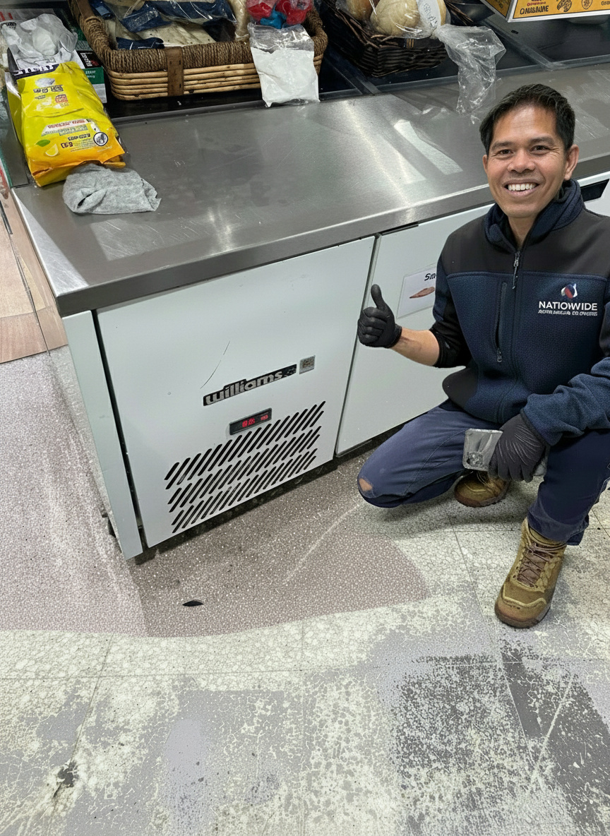 Technician with tools